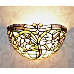 Tiffany Wandleuchte im Tiffany Stil Wandlampe Blumen W34